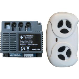 JR1922RXS 2.4G Remote Control and Receiver, for Kids Ride On Toys, 12V Control Box Motherboard Accessories Ride On Car Replacement Parts