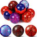 Civaner 24 Pcs Spider Party Favor, 1.57'' Spider Web Stress Ball Sensory Fidget Toys for Kids Birthday Decorations Game Supplies Goodie Bags Stuffers Easter Basket Filler Classroom Gifts (3 Style)