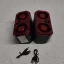 Solar Sound & Strobe Light Alarm Motion Sensor Siren, 13 Sounds & Recording, Dual Speaker 130dB Dog Barking Loud Noise Maker, Security Alert System for Home Farm Barn Villa Orchard (Pack of2)