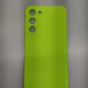 oakxco for Samsung Galaxy S23 Plus Phone Case Liquid Silicone, Fluorescent Bright Solid Color, Cute Thin Slim Soft Rubber TPU Plain Smooth Gel Matte Protective Cover for Women Girl, Lime Neon Yellow