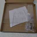 Jusalpha 3 Tier Strong Acrylic Square Cupcake Stand, Dessert Display Tower (Clear, 1)