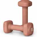 Tone Fitness 8 lb Neoprene Dumbbell Pair for Home Workouts – Non-Slip Design - Orange