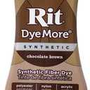Rit DyeMore Single Bottle 7 Oz. Synthetic Liquid Fiber Dye for Clothing, Dcor, and Crafts  Chocolate Brown