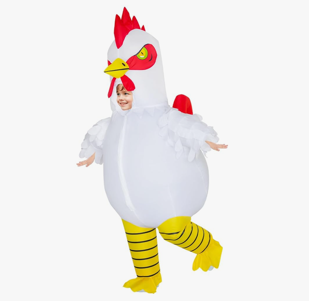 Stegosaurus Inflatable Chicken Costume for Kids Halloween Costume for Kid Boys Girls Funny Blow up Costumes for Cosplay Party
