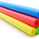 Hollowfly 6 Pack Pool Noodles Swimming Floating Foam Tube Small Hollow Bright Swimming Pool Noodles Bulk Heavy Duty for Adults (Colorful, 40 x 1.6 Inch)