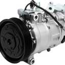 11440C Air Conditioner AC Compressor with Clutch Fits for 2016 A6, 2016-2017 A6 Quattro, 2016-2018 A7, 2017-2018 Q7 2.0L 3.0L, Replace OE 890921 4M0820803B