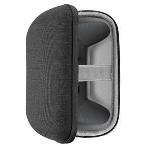 GEEKRIA Controller Travel Case Compatible with Nintendo Switch Pro, Hard Shell Carrying Bag, Protective Storage with Internal Mesh Pocket for Charging Cable (Dark Gray)