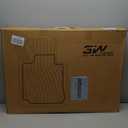 3W Floor Mats Fit for 2015-2024 2025 Ford F150 / F-150 Lightning SuperCrew Cab, TPE All Weather Heavy Duty Floor Liner Custom Fit Accessories Car Liners (with Original Folding Under-Seat Storage Box) (15-25 F150 Floor Mats w/ Storage)