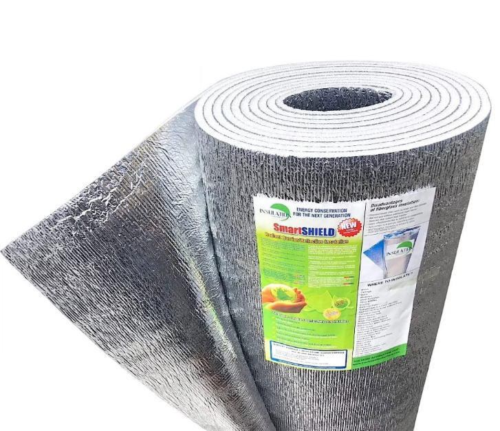 SmartSHIELD 3mm Reflective Insulation Roll - Foam Core Radiant Barrier with Foil Wrap (48" x 25')