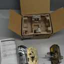 Schlage Camelot Electronic Keypad Deadbolt Lock, Keyless Front Door Entry, Mechanical Key Backup Included, Satin Chrome, BE365 CAM 626
