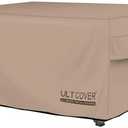 ULTCOVER Rectangular Gas Fire Pit Table Cover 52x34 inch Waterproof Heavy Duty Firepit Cover