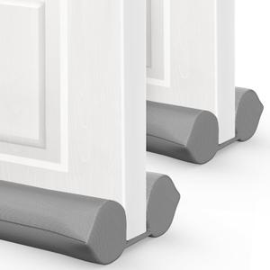 2 Pack Under Door Draft Stopper - Bottom Door Gap Filler & Seal - Fits 30 to 36 Door, Block Cold Air, Noise, Sound, Wind, Bugs, Easy to Install, Double Side Block, No Adhesive, Gray