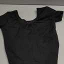 Leotard – Short Sleeve for Ballet Gymnastic Yoga & Pilates- XXL Black