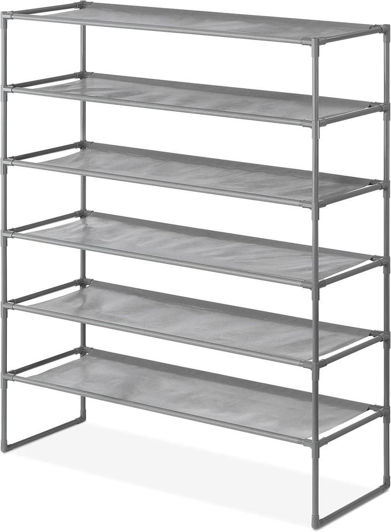 Whitmor Spacemaker 6-Tier Shelves, Gunmetal