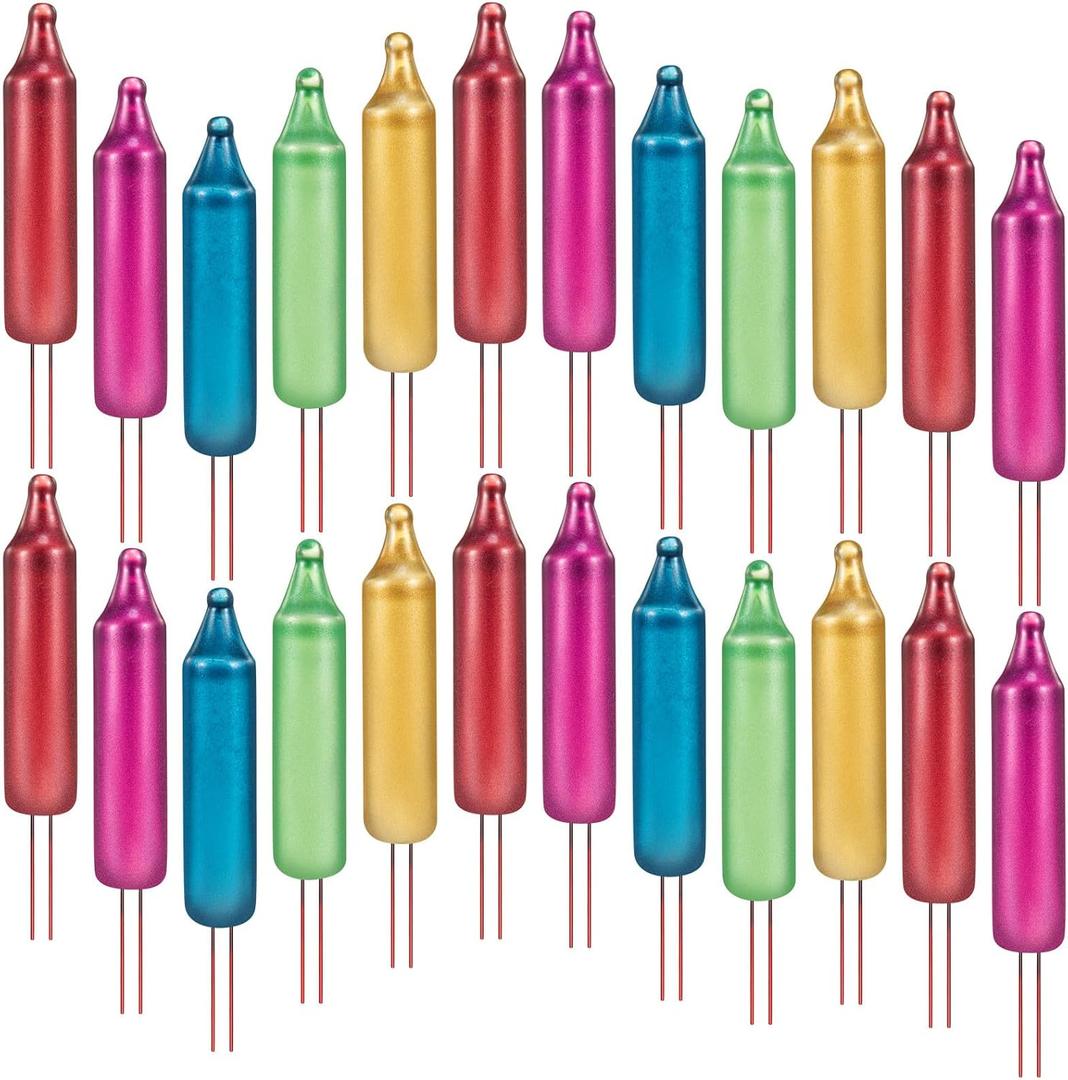 Mudder 100 Count 2.5V Christmas Lights Mini Incandescent Wire String Lights Replacement Bulbs Christmas Indoor Outdoor Decorations (Pastel Color)