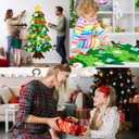 Noiclub 3.6 ft DIY Felt Christmas Tree for Toddlers,2025 Advent Calendar with 32 Removable Ornaments Wall Hanging Xmas Gift Decoration with String Lights (Batteries Not Included)