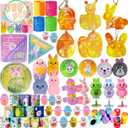 300 Pcs Bulk Easter Eggs Fillers Toys for Kids, Easter Goodie Bag Stuffers Party Favors, Easter Basket Fillers for Boys Girls Hunt Prizes Classroom Gifts
