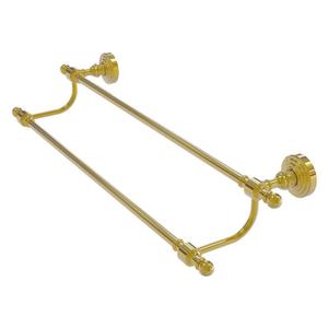Allied Brass RW-72/24-PB Retro Wave 26 Inch Double Towel Bar, Polished Brass Source: Allied Brass 