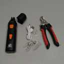 LOPSIC Dog Nail Grinder with LED Light, 2-Speed Rechargeable Dog Nail Trimmers and Clipper Kit Super Quiet Pet Dog Nail Clipper with 2 Grinding Wheels for Small Large Cats Dogs Toenail Grooming