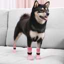 EXPAWLORER Anti Slip Dog Socks to Prevent Licking Paws - Dog Shoes for Hot Pavement, Dog Boots & Paw Protectors, Dog Booties for Hardwood Floors, Small Medium Large Senior Dogs 2 Piece