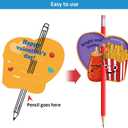 36 Pieces Valentine's Day Cards Scratch and Sniff Pencil Toppers, 6 Patterns and Scents Scratch and Sniff Cards with 36 Envelopes for School Exchange Presents Party Favors(Pencil Is Not Included)
