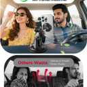 MAGIC JOHN Magnetic Car Phone Holder [Strong Suction&Strong Magnetic] 360 Adjustable Car Phone Mount for Windshield, Ultra-Durable Metal, Suction Cup Car Phone Mount for iPhone Samsung All Smartphone