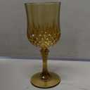 Plastic 24Pcs Rose Gold Wine Glasses，Cordial Goblet Glasses， Can be Used for WeddingsGold, 24Pcs
