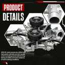 AW7168 Water Pump For Dodge Ram 1500 2500 3500 2003-2008, Durango 2004-2008, For Chrysler Aspen 2007-2008, Hemi Engine V8 5.7L 120-4370 53021380AM 43501