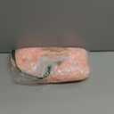 LemonRoad 4 Pcs 16.5 Inch Pink Ruffle Placemats Valentine's Day Heart Shaped Place Mats Resistant Washable Mesh Kitchen Mats for Wedding Anniversary Valentine's Day Decor