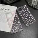 Jmltech Floral Case for iPhone 14 Pro Max Case Flowers Clear Silicone Cute Women Girly Shockproof Protective Phone Cases for iPhone 14 Pro Max Pink Flower