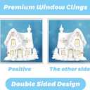 2 x 146Pcs Christmas Window Clings - Snowflakes, Santa Claus, Reindeer Decals - Static Window Stickers for Christmas Decorations, Ornaments, Holiday, Winter, Xmas Party Supplies