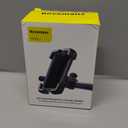 Motorcycle Phone Mount Holder, [150mph Wind Anti-Shake][7.2inch Big Phone Friendly] Bike Phone Holder, Motorcycle Handlebar Cell Phone Clamp, Compatible with iPhone 16 Pro Max, Black