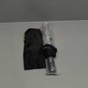 Folding Transparent Umbrella Fully Automatic Three-fold Transparent Umbrella Pure Color Student Simple Small Fresh Photo (Color : Black)
