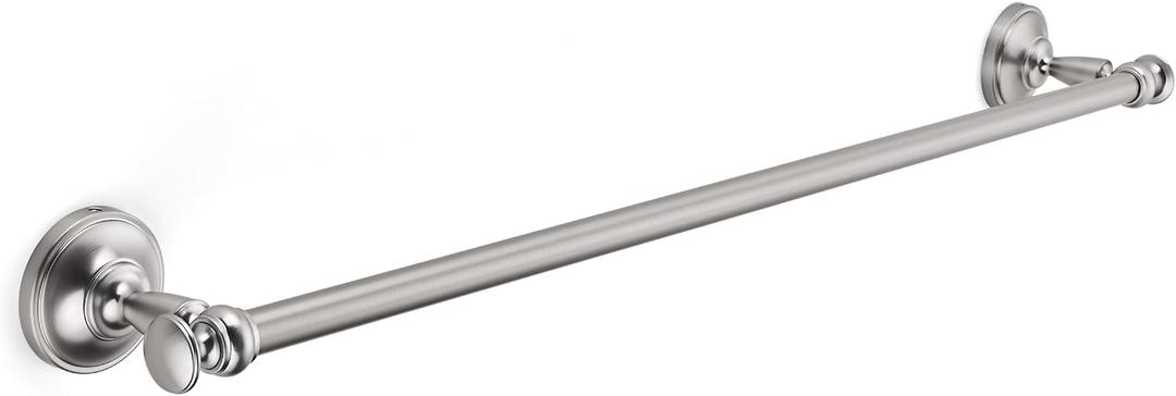 khtumeware 1 Pack Brushed Nickel Towel Bar 24 Inch Towel Rack for Bathroom Wall Mounted Thicken Steel Towel Rod Modern Home Decor