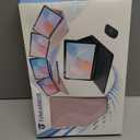 for iPad 9th / 8th / 7th Generation 10.2 inch & iPad Air 3rd Gen & iPad Pro 10.5 inch Case with 7 Color Backlit Keyboard - Built in Pencil Holder with Mouse (Pink)