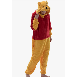 COSUSKET Snug Fit Unisex Adult Onesie Pajamas, Flannel Cosplay Animal One Piece Halloween Costume Sleepwear Homewear, Size: XL