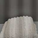 Faux Fur Queen Blanket for Couch, 1000 GSM Cozy Fuzzy Fluffy Soft Plush Thick Bubble Sherpa Blanket for Sofa Bedroom Living Room, Mothers Day Birthday Gifts for Women Home Decor (90*90, Ivory-ct)