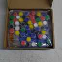 24 Set Paint Your Own Witch Princess Party Favors Pink and Green Party Supplies Witch Hats Princess Crowns DIY Wood Painting Craft Kit Color Your Own Arts Crafts Kit for Birthday Gift