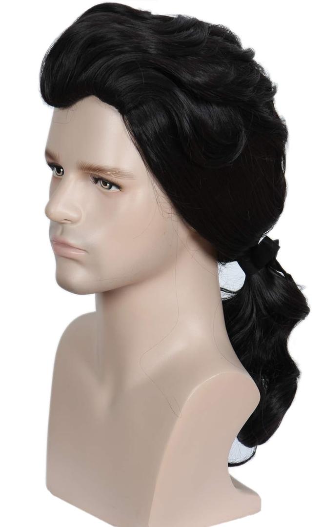 Linfairy Colonial Man Wig Halloween Cosplay Costume Wig For Women Party Wig