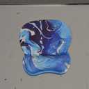 MROCO Ergonomic Mouse Pad with Gel Wrist Rest, Comfortable Mousepad with Smooth Wrist Support Surface and Non-Slip PU Base for Pain Relief, Computer, Laptop, Office & Home, 9.4 x 8.1 in, Blue Waves