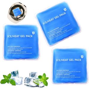 Hat Ice Packs, Gel Ice Packs, Cold Pack Reusable Hot and Cold Pack for Injuries, Pain Relief, Wisdom Teeth, First Aid, Neck, Head, Arms, Legs (Blue 3PCS)