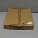 VILUXY Industrial Flush Mount Ceiling Light Fixture with Retro Wood Circle Shade for Hallway, Entryway, Bedroom, Balcony Passway 3-Light