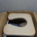 Medline Drop Arm with Padded Seat and Backrest, 350 lbs Weight Capacity, Beige