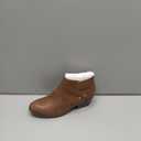 Soda SWEETEN-2 ~ Little Kids/Girls/Children's Fashion Closed Toe Multi Strap Ankle Bootie Block Heel size 7.5