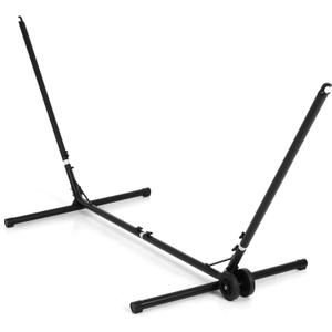Backyard Expressions Adjustable One Size Fits All Hammock Stand with Wheels