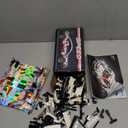 Sosuy Building-Block Race-Car Set, 1:18 Technical Model Kit 586 Pcs DIY White Pull-Back Toy for Boy Girl Kid Age 6+ Year, Birthday Gift for Teen Adult Display, Speed Super Sports Cars Bricks Icons