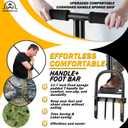 Lawn Aerator Coring Tool, Manual Plug Core Aerators with Cleaning Stick, 2 Half-Open Hollow Slot Tines and 2 Spike Heavy Duty Grass Aeration Tool for Soils Yard Garden
