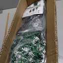 CCINEE 3FT Artificial Christmas Tree, Small Mini Table Top Green Xmas Tree with Flocking Snow Frost Tip and Metal Stand for Porch Coffee Table Centerpiece Arrangements Home Office Holiday Decor