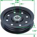 30224 Idler Pulley for Dixie Chopper 42", 50", 60", 72", Classic 2550 2750 2760 3360 3372 3560, LT1800 LT2000 LT2200 LT2300 LT2400 LT2500 LT2700 LX2000 LX2001 LX2400 LX2401 Lawn Decks