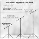 SmallRig 110"/9.2ft Photography Light Stand with Boom Arm, Heavy-Duty Aluminum Air-Cushioned Light Tripod Stand with 1/4" Screw for Softbox, Studio, Flash, Ring Light, Camera, 11lbs Max Load, RA-S280A
